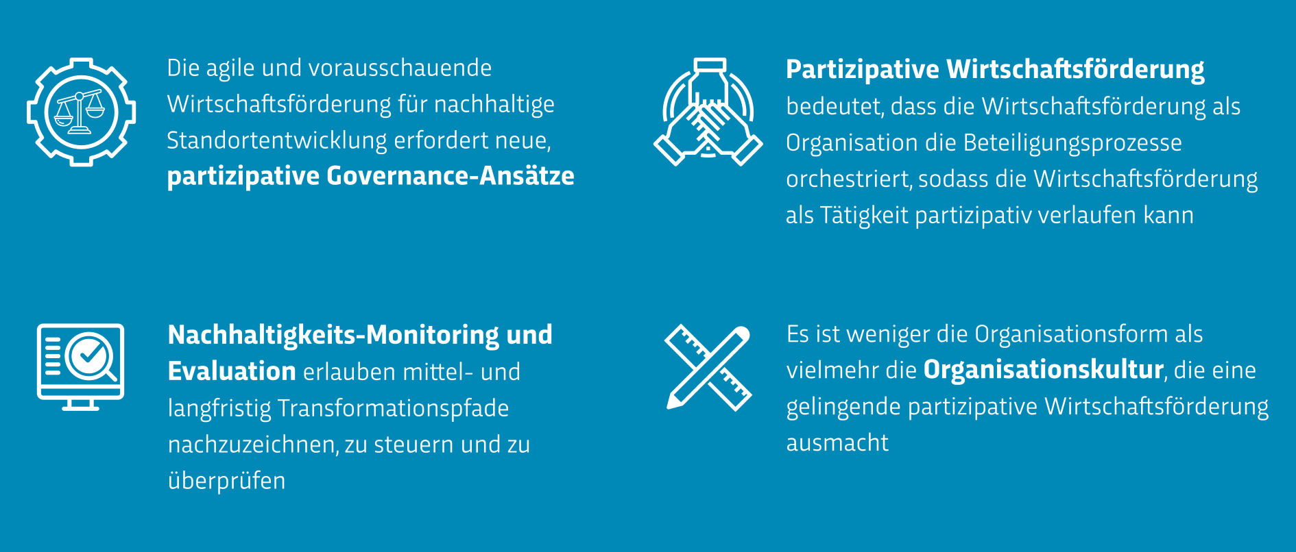 Die Lehren für die Wirtschaftsförderung von Morgen